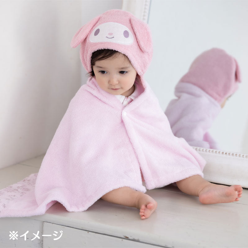 マイメロディのベビーバスポンチョ