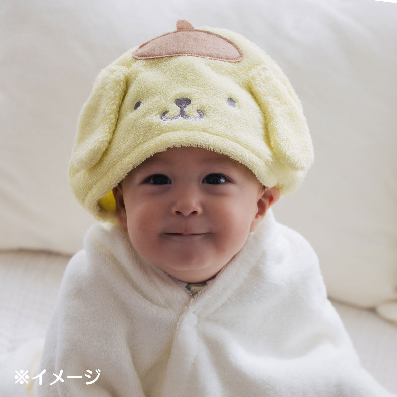 ポムポムプリンのベビーバスポンチョ